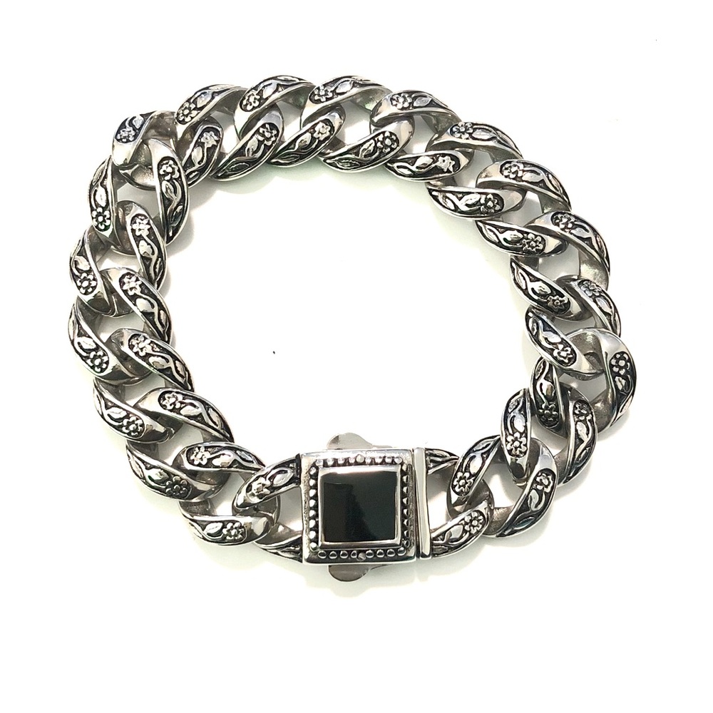Men’s Stainless Steel Cuban Chain Bracelet
